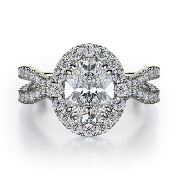 Michael M 18K Diamond Halo Engagement Ring D. Geller & Son Jewelers Atlanta, GA