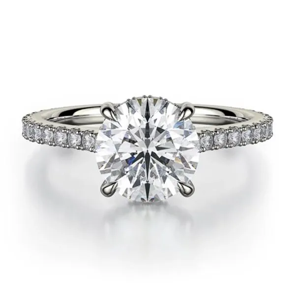 Michael M 18K Diamond Halo Engagement Ring D. Geller & Son Jewelers Atlanta, GA