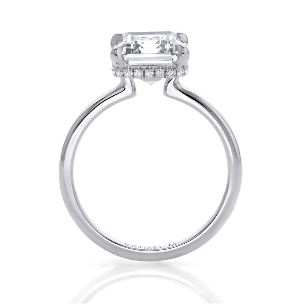 Michael M Platinum Diamond Halo Engagement Ring Image 2 D. Geller & Son Jewelers Kennesaw, GA