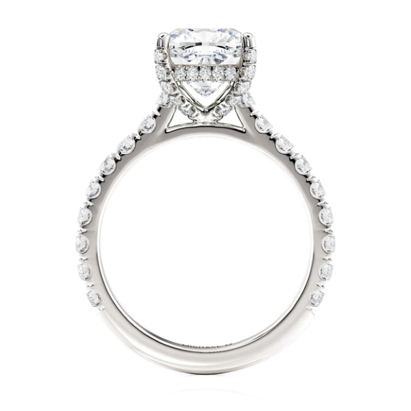 Michael M 18K Diamond Halo Engagement Ring Image 2 D. Geller & Son Jewelers Atlanta, GA
