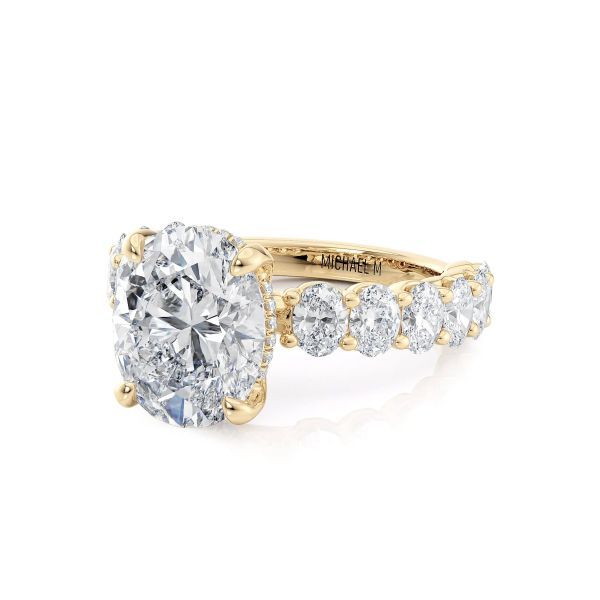 Michael M 18K Diamond Halo Engagement Ring Image 2 D. Geller & Son Jewelers Kennesaw, GA