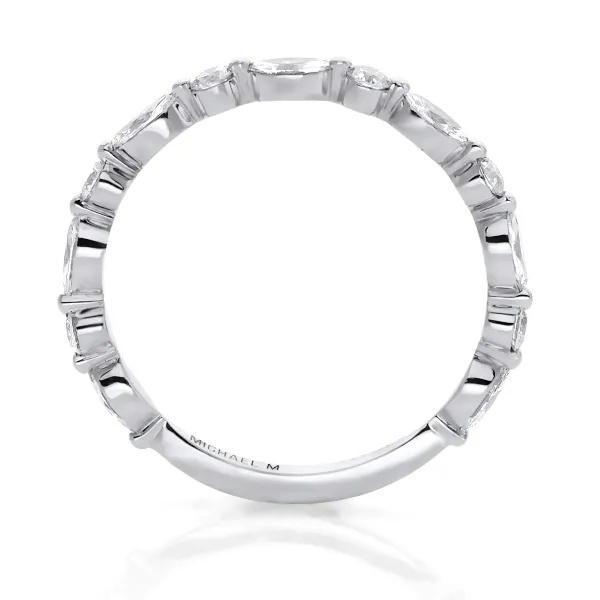 Michael M Platinum Diamond 3/4 Eternity Band Image 2 D. Geller & Son Jewelers Atlanta, GA