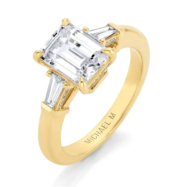 Michael M 18K Diamond Three Stone Engagement Ring Image 2 D. Geller & Son Jewelers Kennesaw, GA