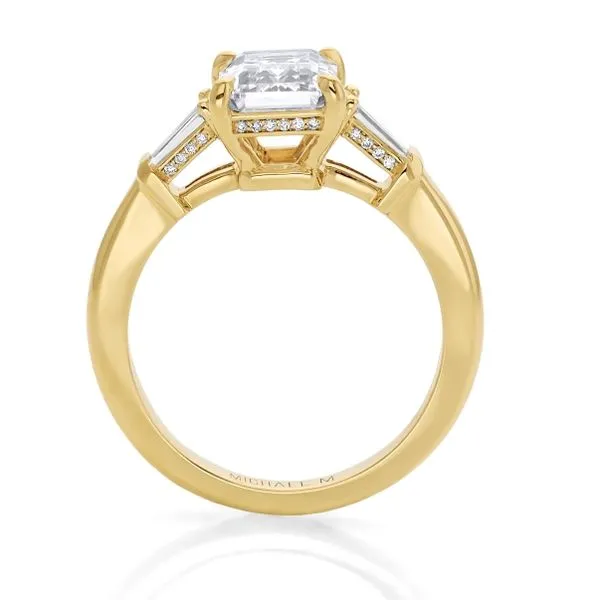 Michael M 18K Diamond Three Stone Engagement Ring Image 3 D. Geller & Son Jewelers Atlanta, GA