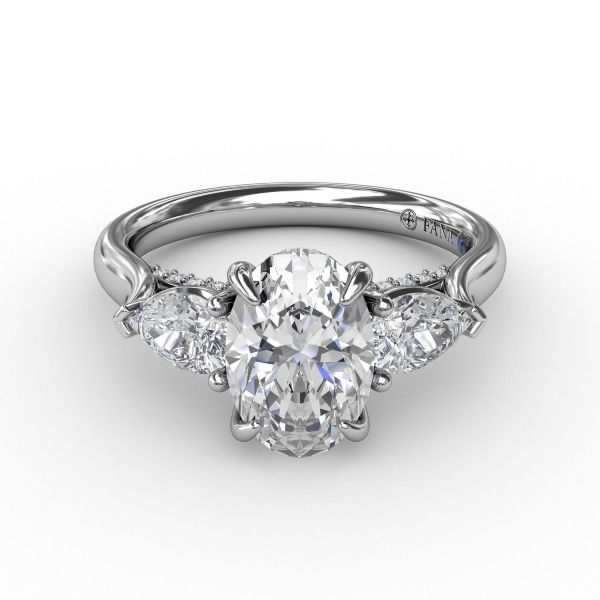 Fana 14K Diamond Three Stone Engagement Ring Image 2 D. Geller & Son Jewelers Atlanta, GA