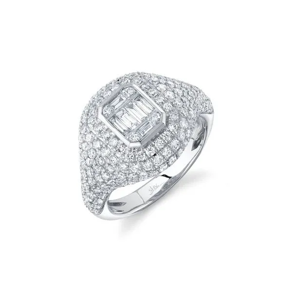 Shy Creation 14K Diamond Signet Ring D. Geller & Son Jewelers Kennesaw, GA
