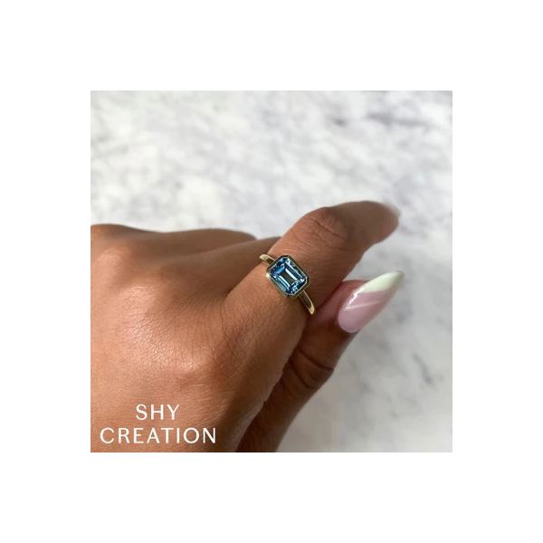 Shy Creation 14K Blue Topaz Fashion Ring Image 2 D. Geller & Son Jewelers Kennesaw, GA