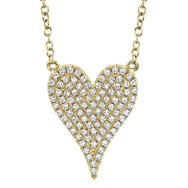 Shy Creation 14K Diamond Heart Necklace D. Geller & Son Jewelers Atlanta, GA