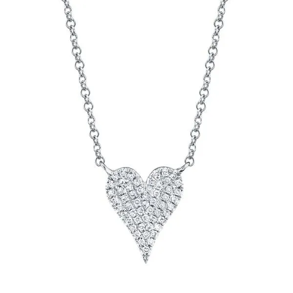 Shy Creation 14K Diamond Heart Necklace D. Geller & Son Jewelers Kennesaw, GA