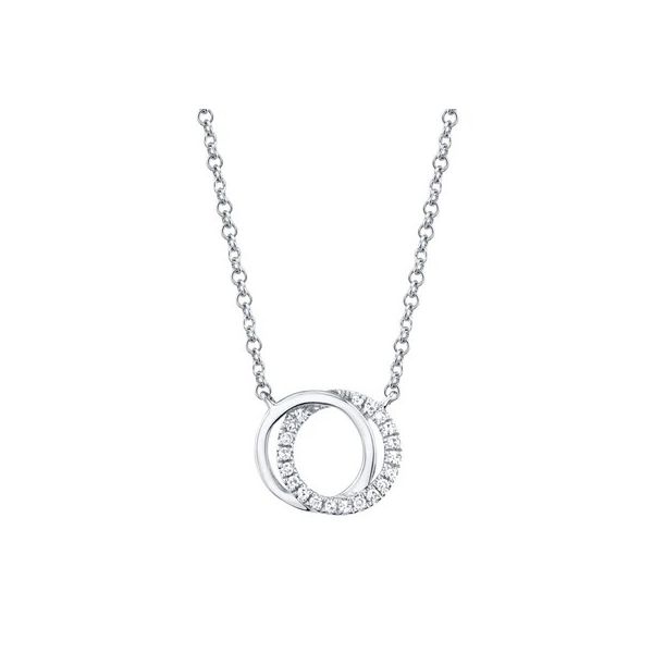 Shy Creation 14K Diamond Circle Necklace D. Geller & Son Jewelers Kennesaw, GA