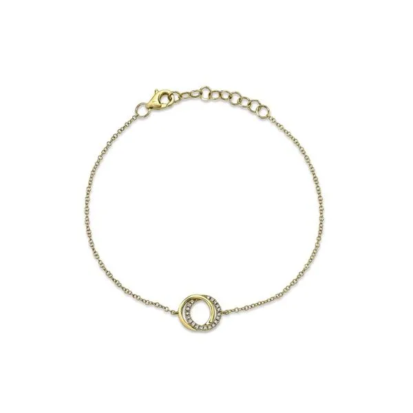 Shy Creation 14K Diamond Circle Bracelet D. Geller & Son Jewelers Kennesaw, GA