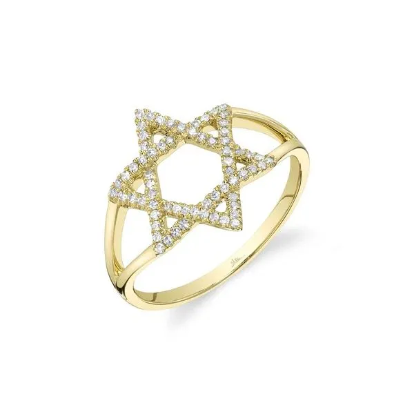 Shy Creation 14K Diamond Star of David Ring D. Geller & Son Jewelers Kennesaw, GA