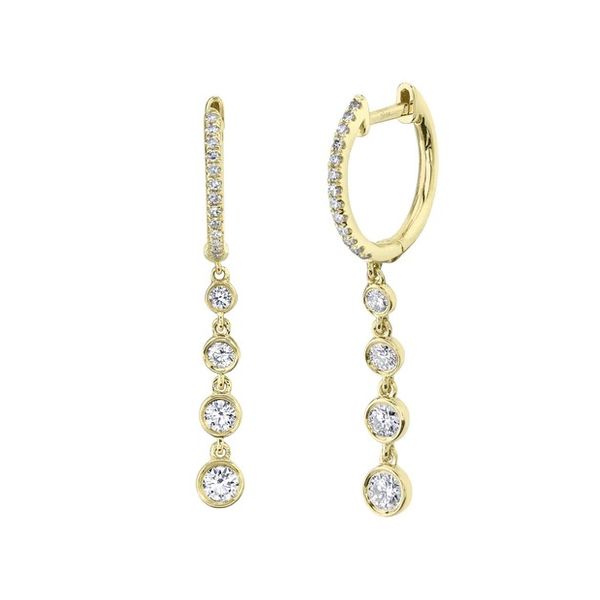 Shy Creation 14K Diamond Dangle Earrings D. Geller & Son Jewelers Atlanta, GA