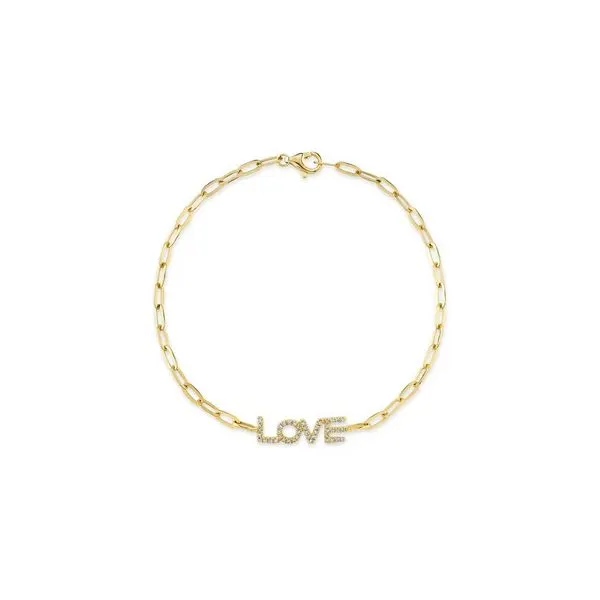 Shy Creation 14K Diamond Love Link Bracelet D. Geller & Son Jewelers Kennesaw, GA