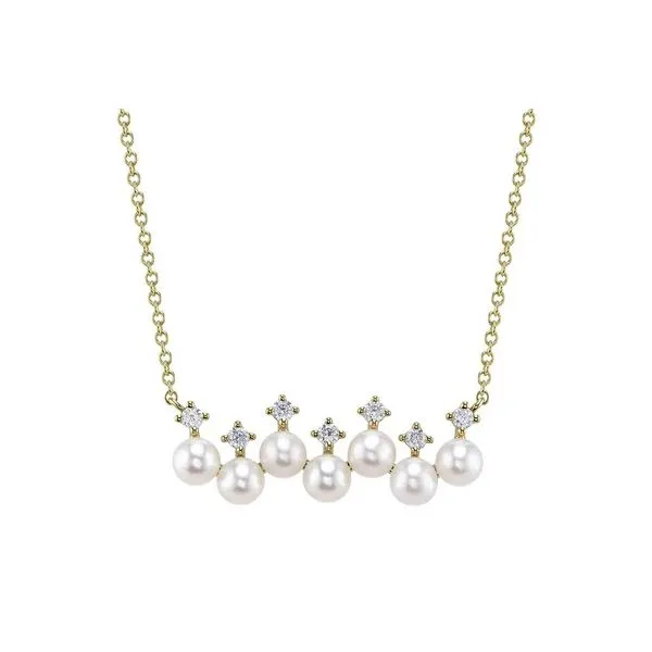 Shy Creation 14K Diamond and Pearl Necklace D. Geller & Son Jewelers Kennesaw, GA
