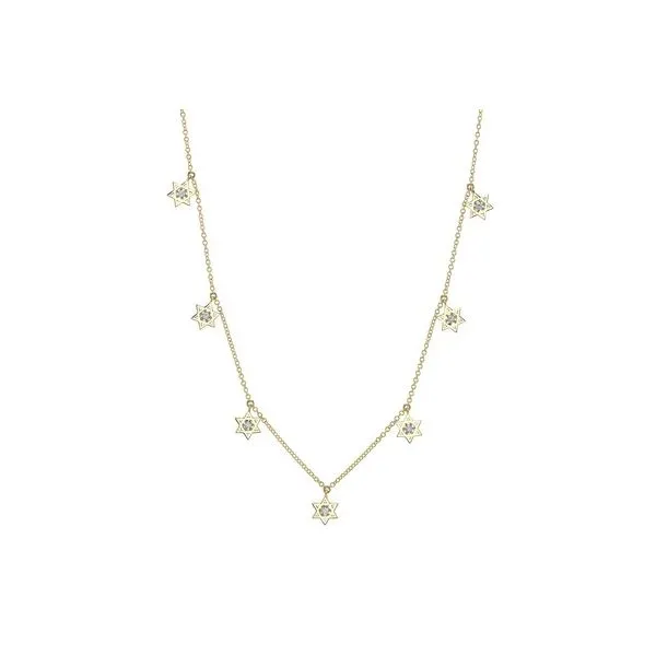 Shy Creation 14K Diamond Star of David Necklace D. Geller & Son Jewelers Kennesaw, GA