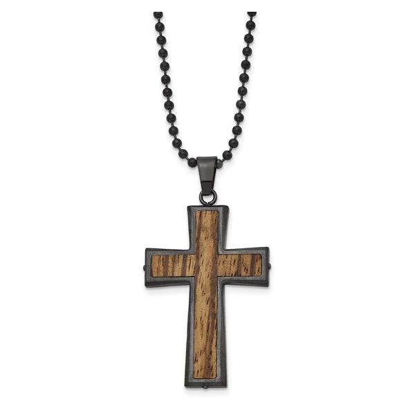 D. Geller Collection Stainless Steel Cross Necklace D. Geller & Son Jewelers Kennesaw, GA