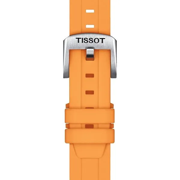 Tissot Official Orange Silicone Strap Lugs 18mm D. Geller & Son Jewelers Kennesaw, GA