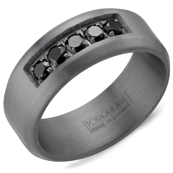 CrownRing Tantalum and Black Diamond Gents Band D. Geller & Son Jewelers Kennesaw, GA