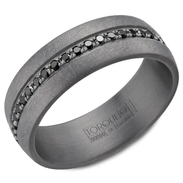 CrownRing Tantalum and Black Diamond Gents Band D. Geller & Son Jewelers Kennesaw, GA