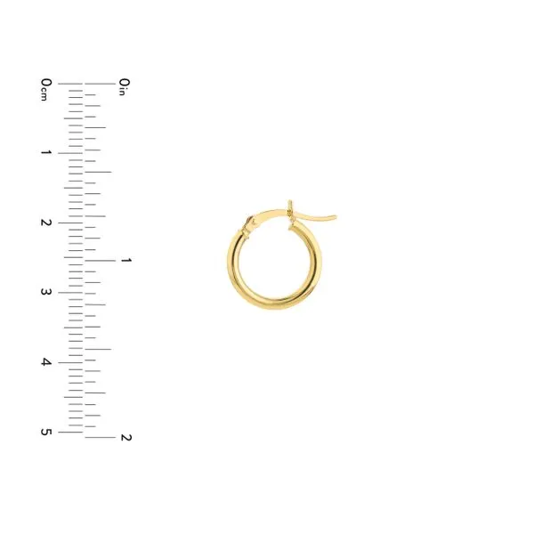 Midas 14K Polished Huggie Earrings Image 2 D. Geller & Son Jewelers Kennesaw, GA