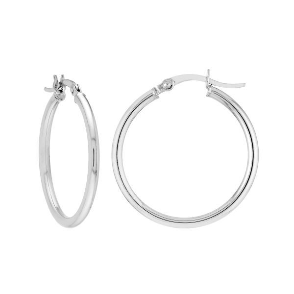 Midas Sterling Silver Hoops D. Geller & Son Jewelers Kennesaw, GA