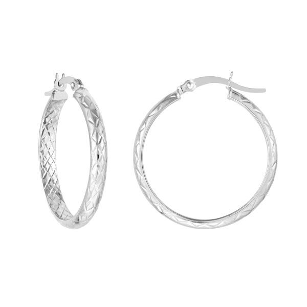 Midas Sterling Silver Hoops D. Geller & Son Jewelers Kennesaw, GA