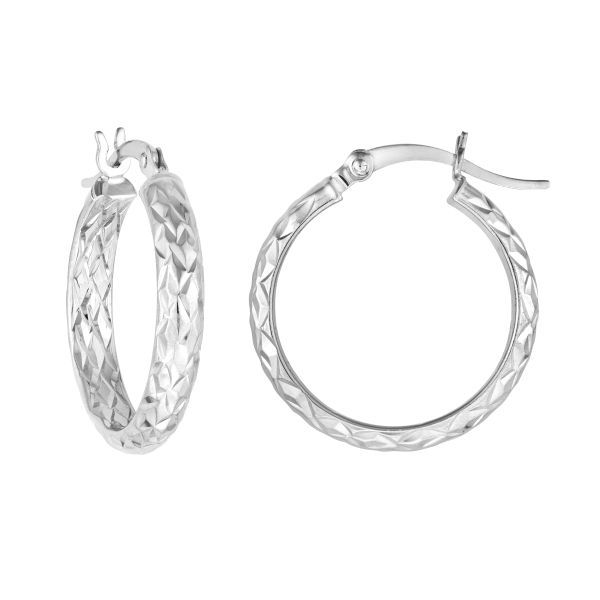 Midas Sterling Silver Hoops D. Geller & Son Jewelers Kennesaw, GA