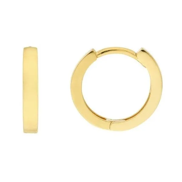 Midas 14K Polished Huggie Earrings D. Geller & Son Jewelers Kennesaw, GA