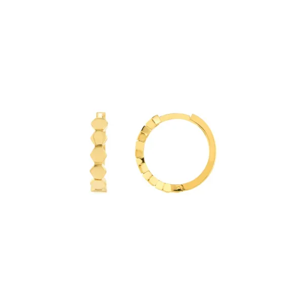 Midas 14K Huggie Hoop Earrings D. Geller & Son Jewelers Kennesaw, GA