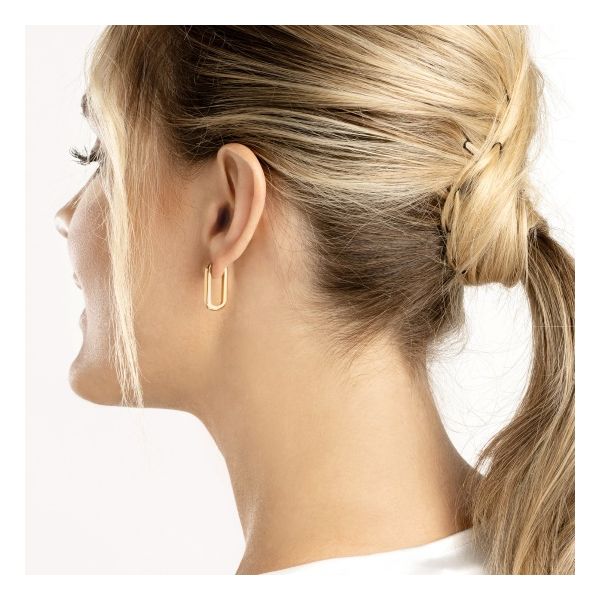 Midas 14K Hoops Earrings Image 2 D. Geller & Son Jewelers Kennesaw, GA