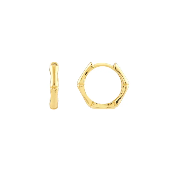 Midas 14K Huggie Hoop Earrings D. Geller & Son Jewelers Kennesaw, GA