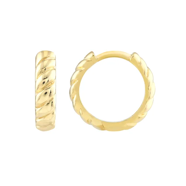 Midas 14K Huggie Hoop Earrings D. Geller & Son Jewelers Atlanta, GA