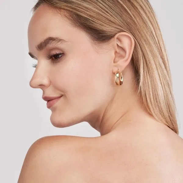 Midas 14K Hoop Earrings Image 2 D. Geller & Son Jewelers Atlanta, GA