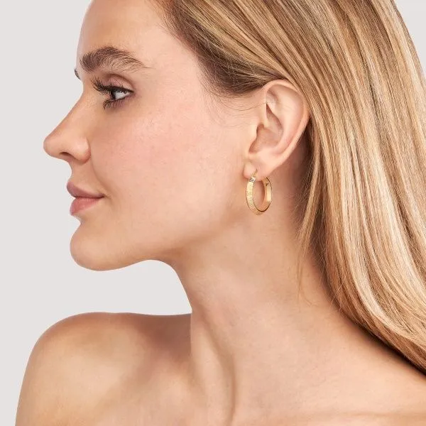 Midas 14K Hoop Earrings Image 2 D. Geller & Son Jewelers Atlanta, GA
