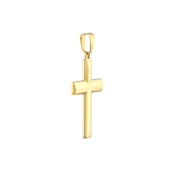 Midas 10K Polished Cross Pendant Image 2 D. Geller & Son Jewelers Atlanta, GA