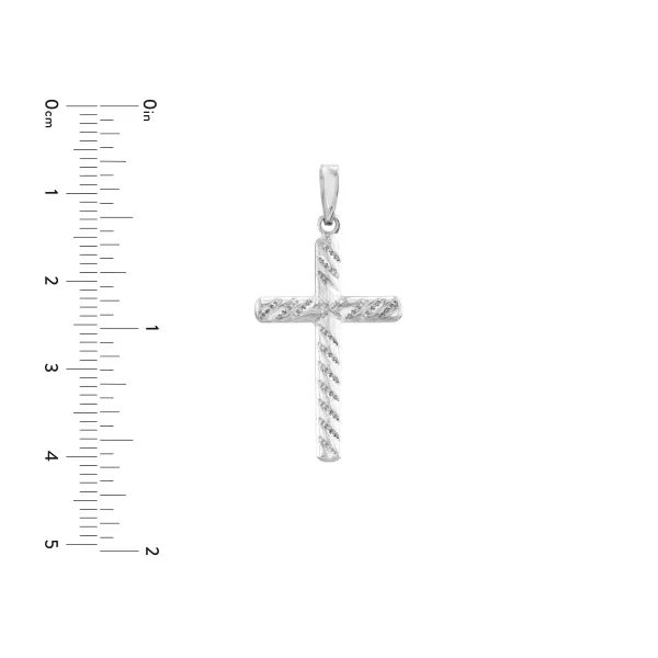 Midas 10K Polished Cross Pendant Image 3 D. Geller & Son Jewelers Atlanta, GA