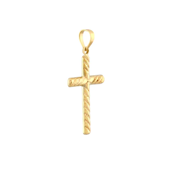 D. Geller Collection 10K Polished Cross Pendant Image 2 D. Geller & Son Jewelers Atlanta, GA