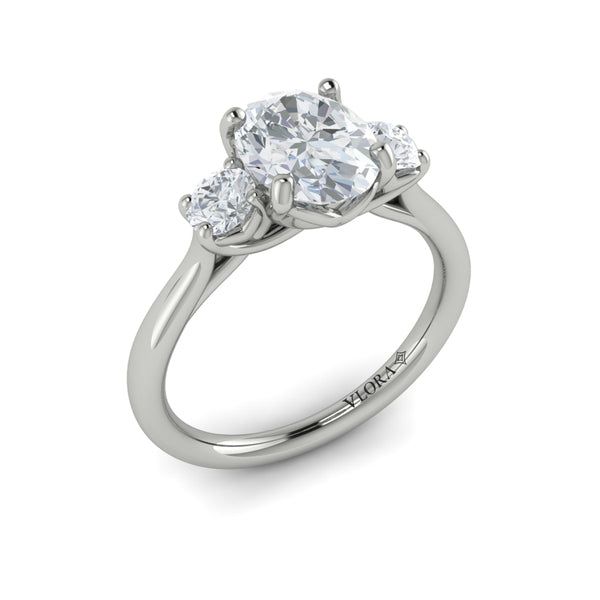 Vlora 14K Diamond Three Stone Engagement Ring D. Geller & Son Jewelers Kennesaw, GA