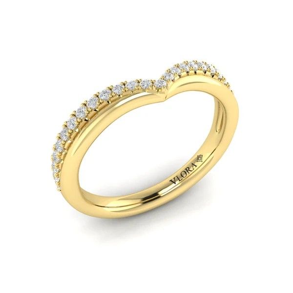 Vlora 14K Diamond Contoured Band Image 2 D. Geller & Son Jewelers Kennesaw, GA
