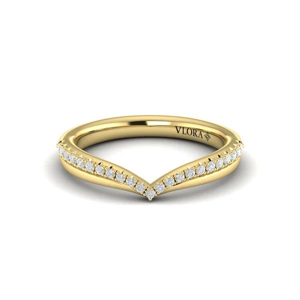 Vlora 14K Diamond Contoured Band D. Geller & Son Jewelers Kennesaw, GA