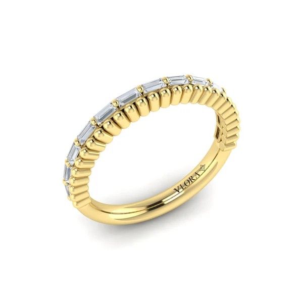 Vlora 14K Diamond Double Row Band Image 2 D. Geller & Son Jewelers Kennesaw, GA