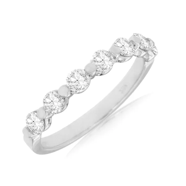 D. Geller Collection 14K Diamond Half Eternity Band D. Geller & Son Jewelers Atlanta, GA