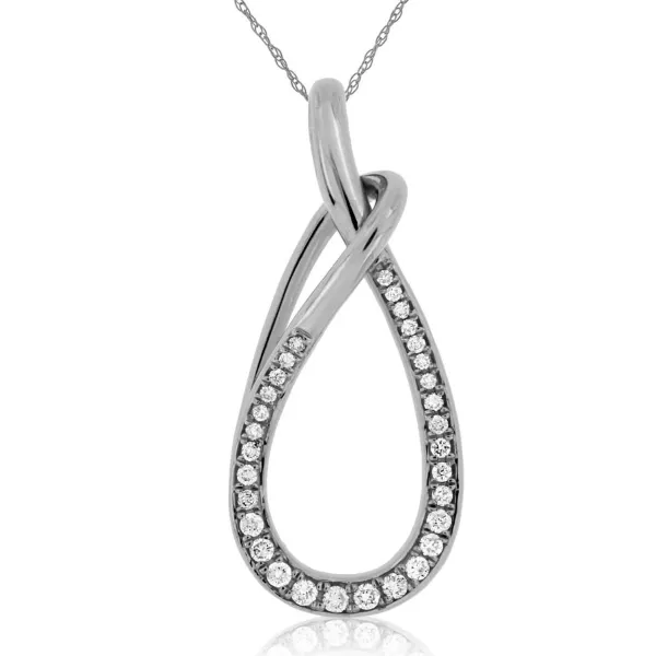 D. Geller Collection 14K Diamond Teardrop Necklace D. Geller & Son Jewelers Kennesaw, GA