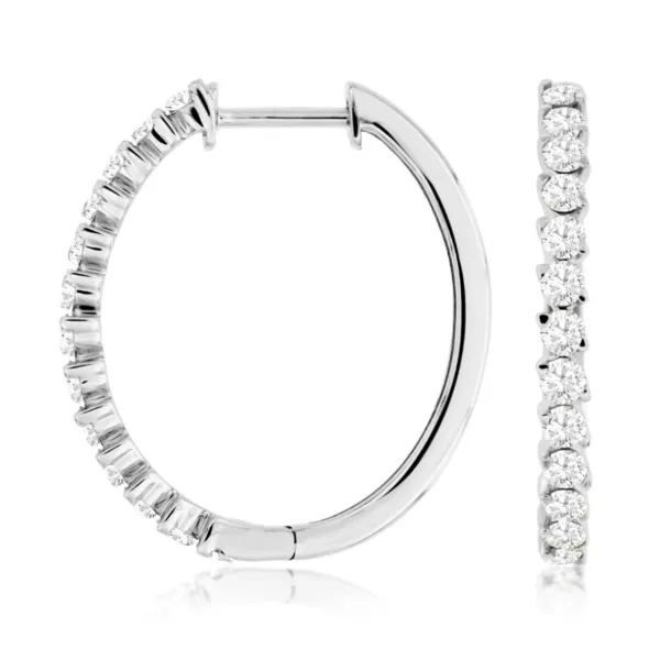 D. Geller Collection 14K Diamond Hoop Earrings D. Geller & Son Jewelers Kennesaw, GA