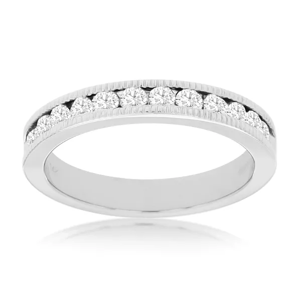 D. Geller Collection 14K Diamond Half Eternity Band D. Geller & Son Jewelers Kennesaw, GA