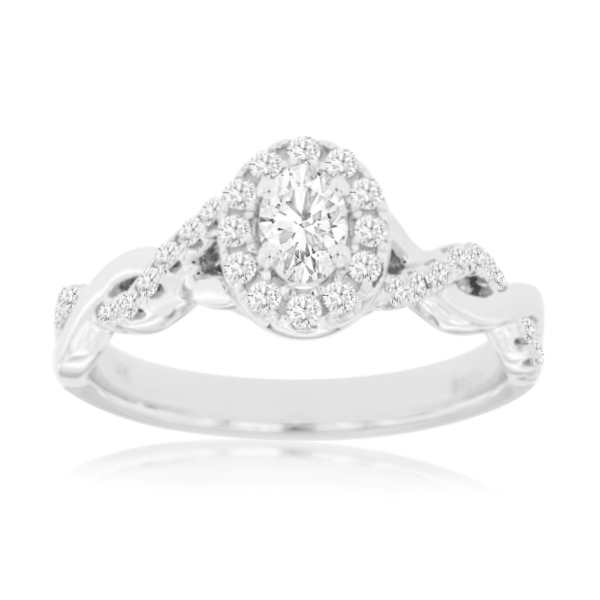 D. Geller Collection 14K Diamond Halo Engagement Ring D. Geller & Son Jewelers Kennesaw, GA