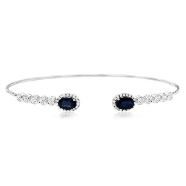 D. Geller Collection 14K Diamond and Sapphire Bangle D. Geller & Son Jewelers Kennesaw, GA