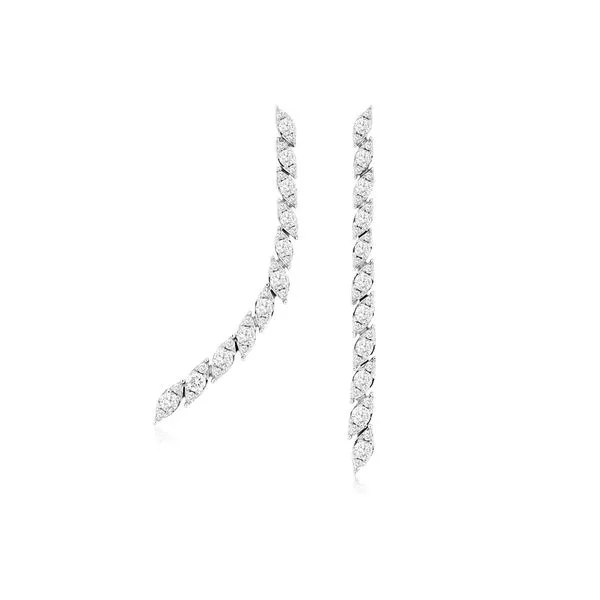 D. Geller Collection 14K Diamond Dangle Earrings D. Geller & Son Jewelers Kennesaw, GA
