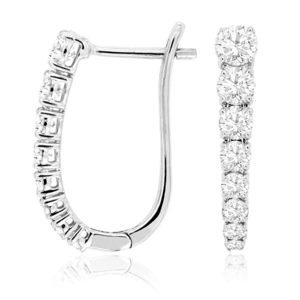 D. Geller Collection 14K Diamond Hoop Earrings D. Geller & Son Jewelers Kennesaw, GA